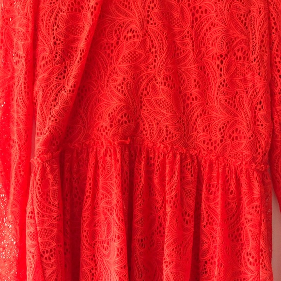 Bardot Lace Long Sleeve Dress - Picture 4 of 7